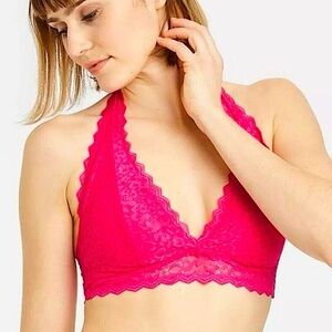 **BRALETTE SET** Auden Hot Pink Bralette + Aerie Nude Bralette Great Condition